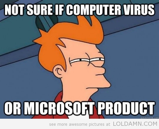 Making fun of Microsoft