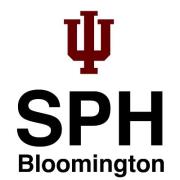 New logo for the Indiana University School of Public Health-Bloomington